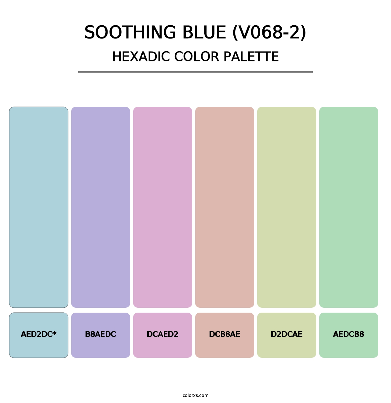 Soothing Blue (V068-2) - Hexadic Color Palette