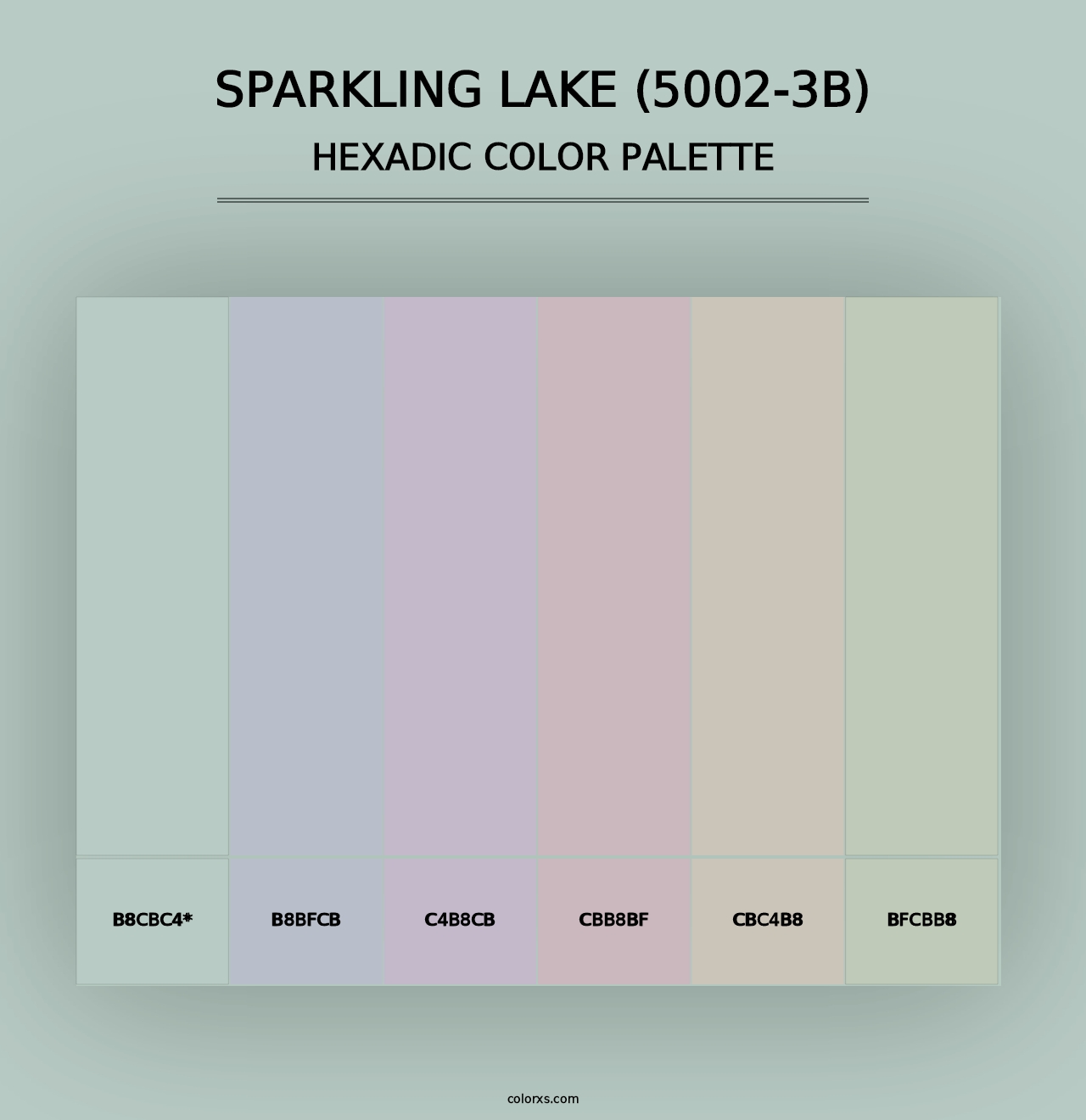 Sparkling Lake (5002-3B) - Hexadic Color Palette