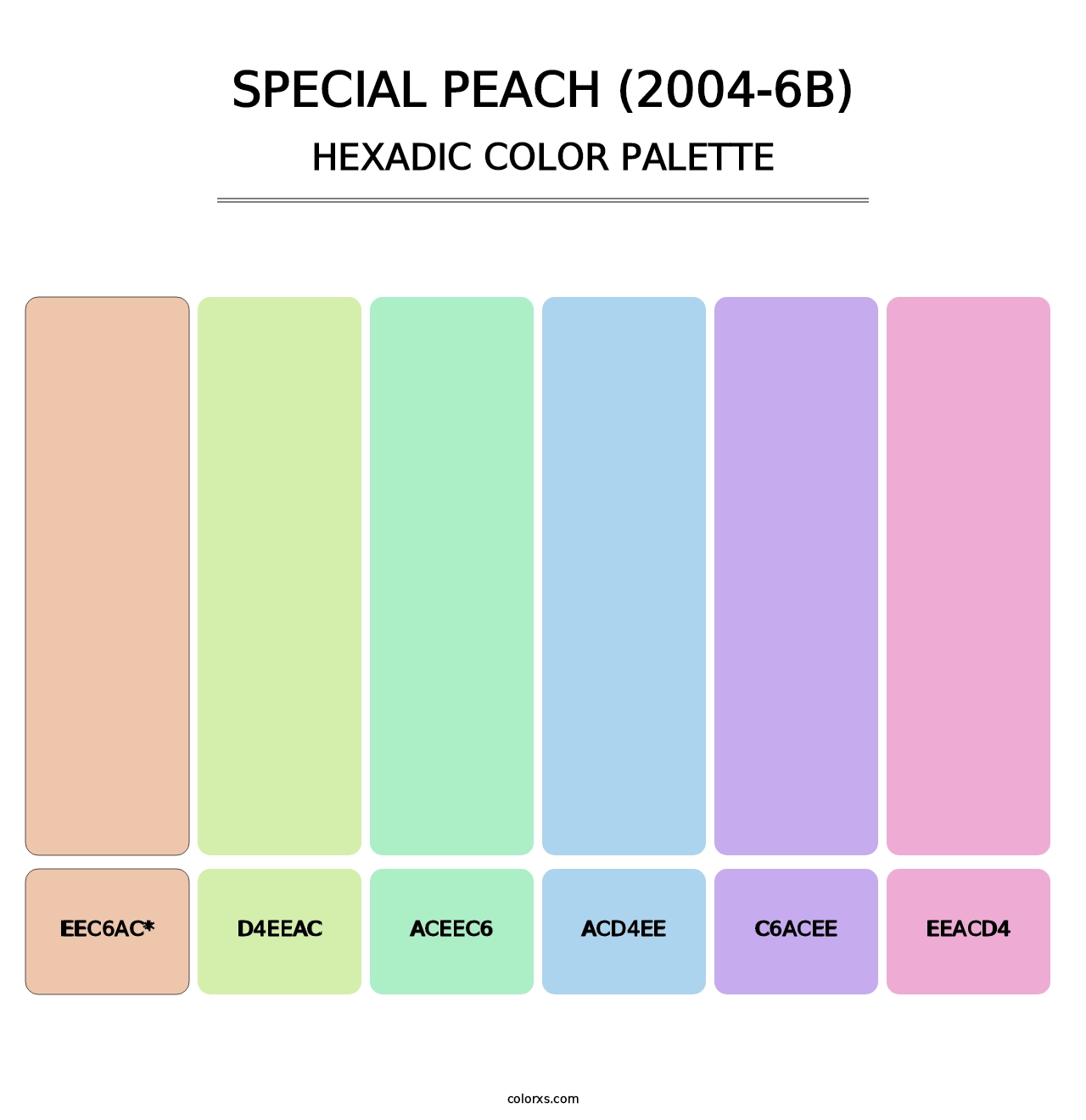 Special Peach (2004-6B) - Hexadic Color Palette