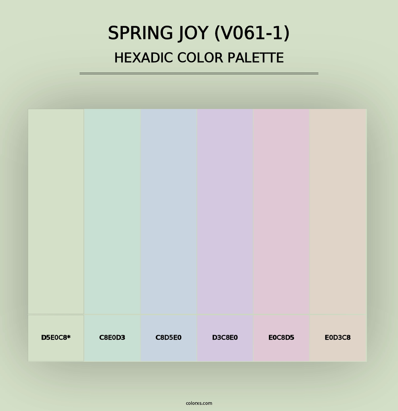 Spring Joy (V061-1) - Hexadic Color Palette