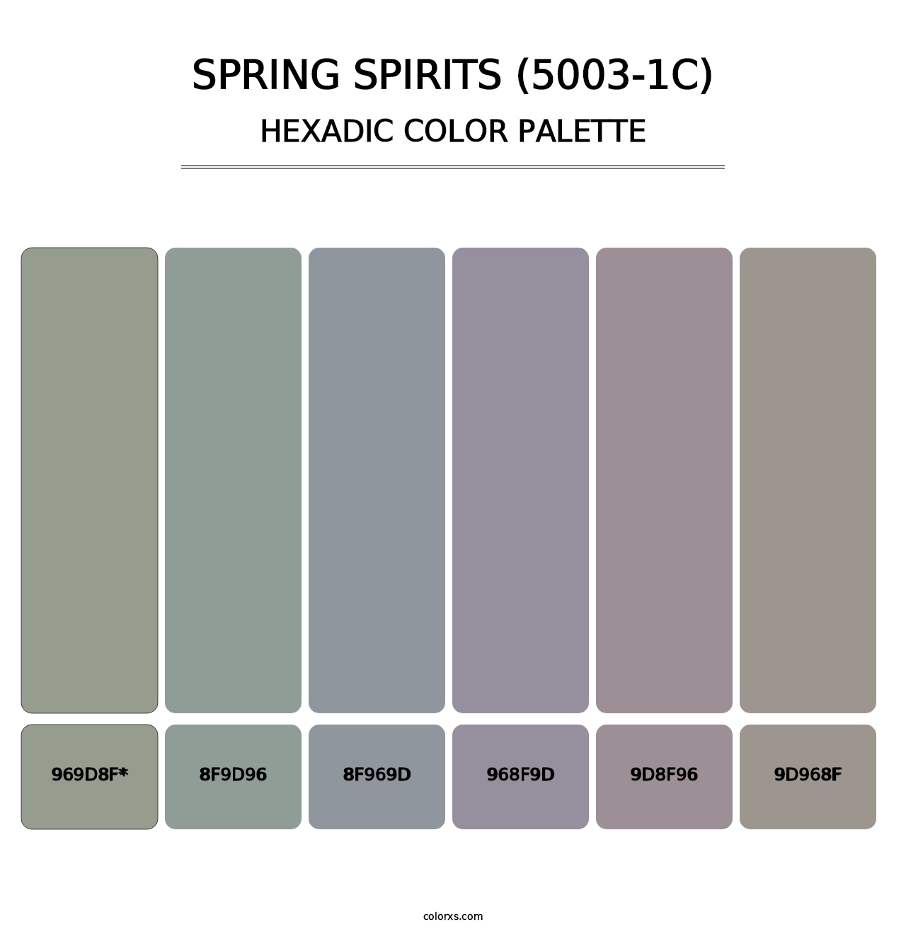 Spring Spirits (5003-1C) - Hexadic Color Palette