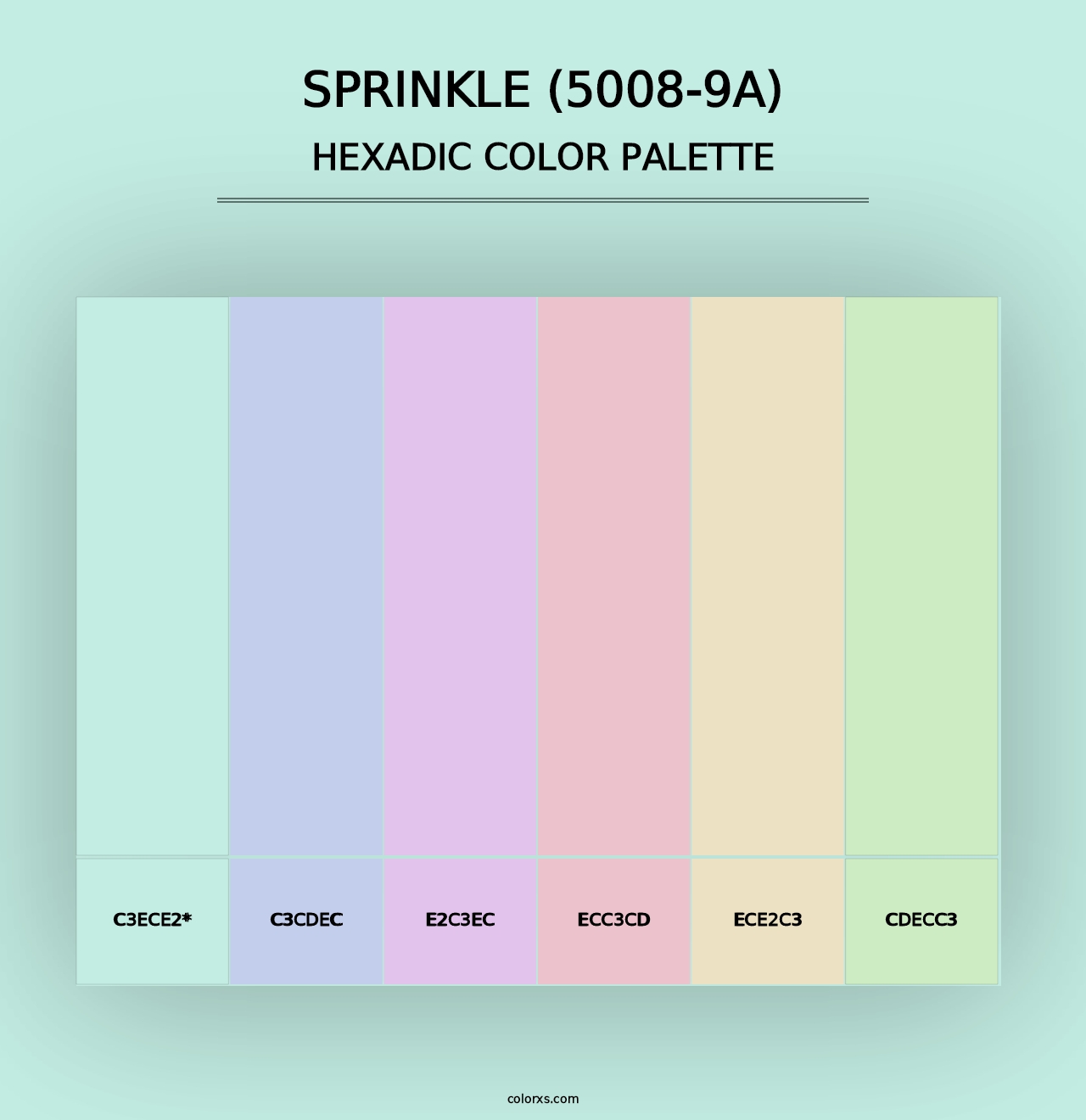 Sprinkle (5008-9A) - Hexadic Color Palette