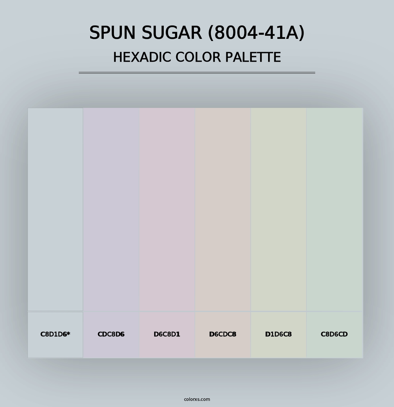 Spun Sugar (8004-41A) - Hexadic Color Palette