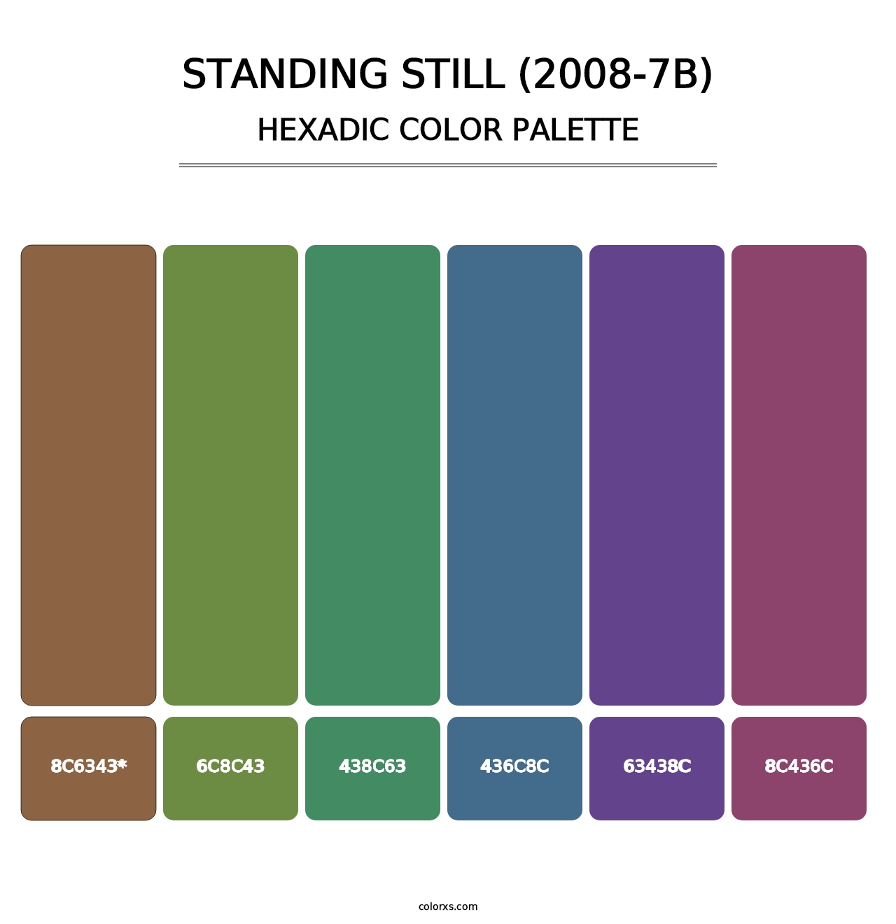 Standing Still (2008-7B) - Hexadic Color Palette