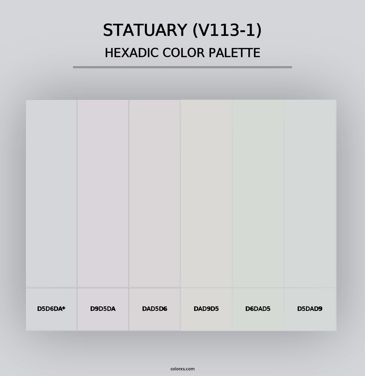 Statuary (V113-1) - Hexadic Color Palette