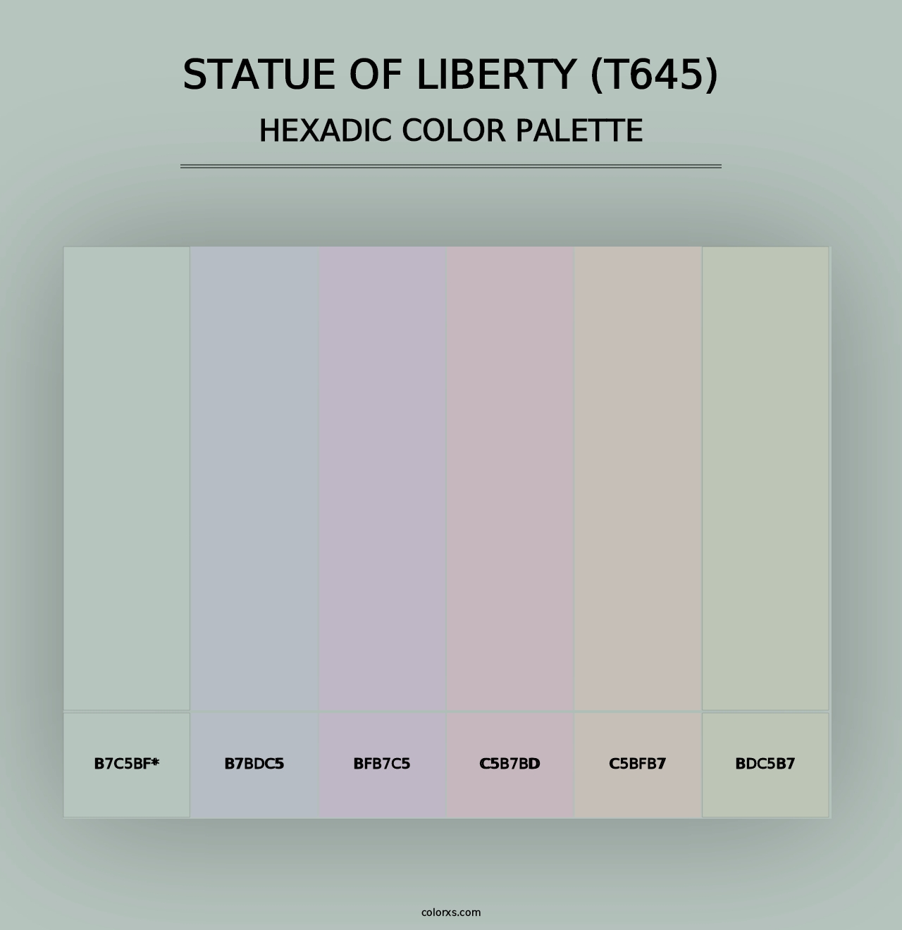 Statue of Liberty (T645) - Hexadic Color Palette