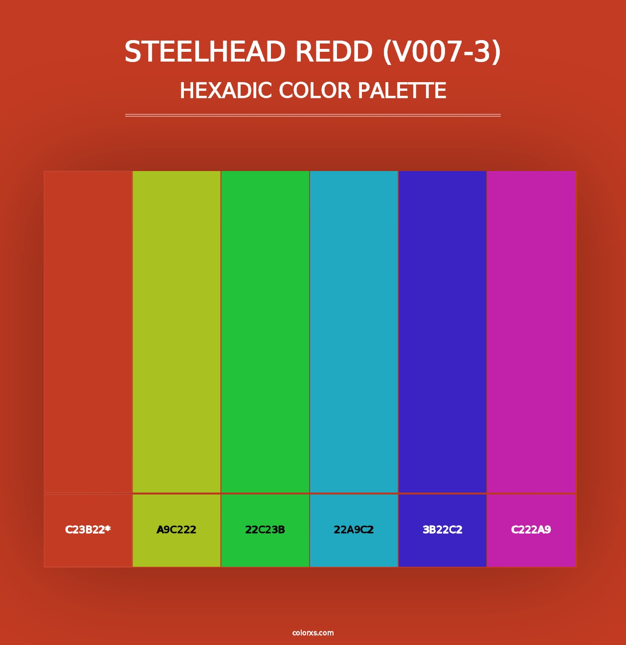 Steelhead Redd (V007-3) - Hexadic Color Palette