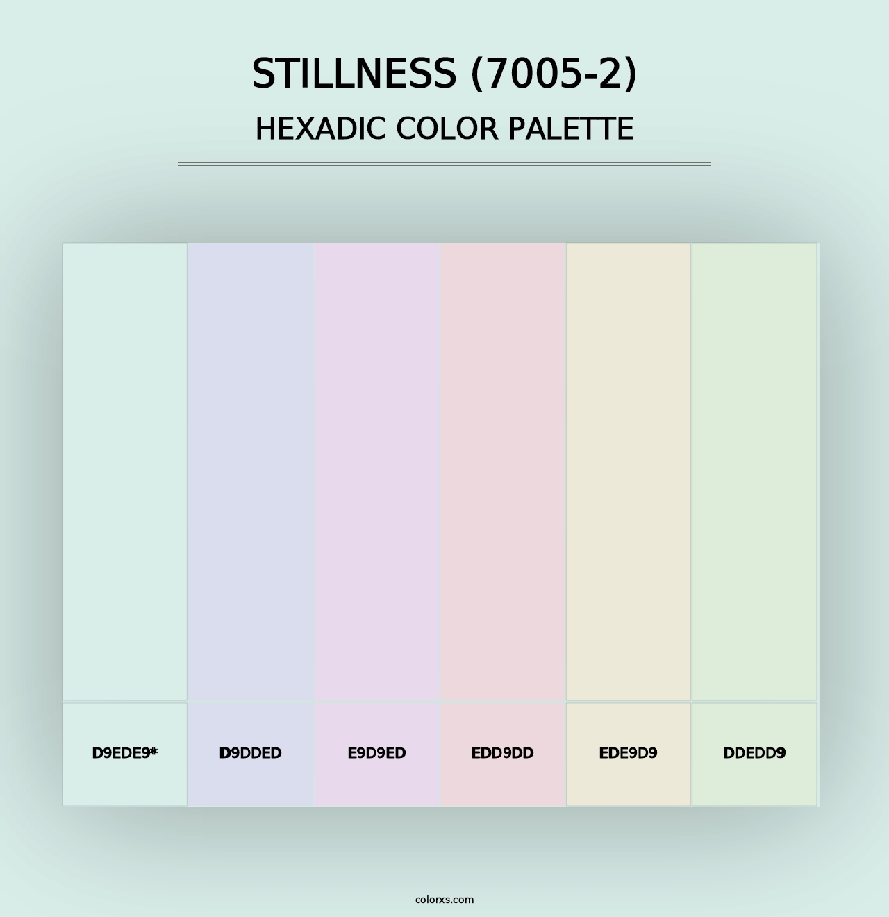 Stillness (7005-2) - Hexadic Color Palette