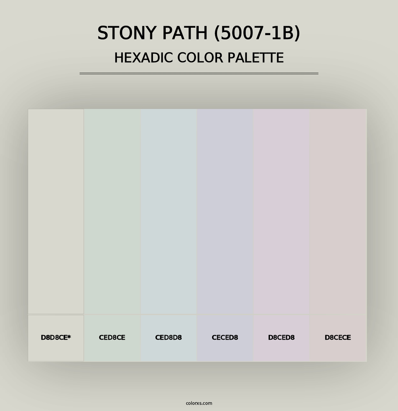 Stony Path (5007-1B) - Hexadic Color Palette