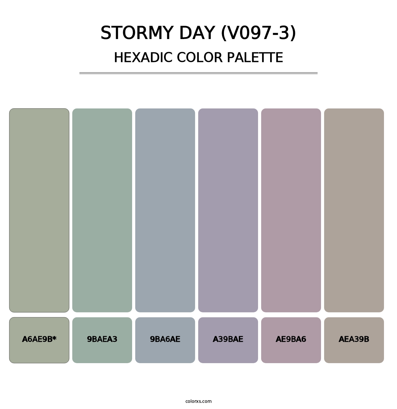 Stormy Day (V097-3) - Hexadic Color Palette