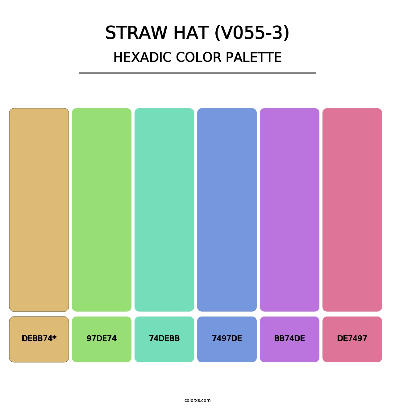 Straw Hat (V055-3) - Hexadic Color Palette