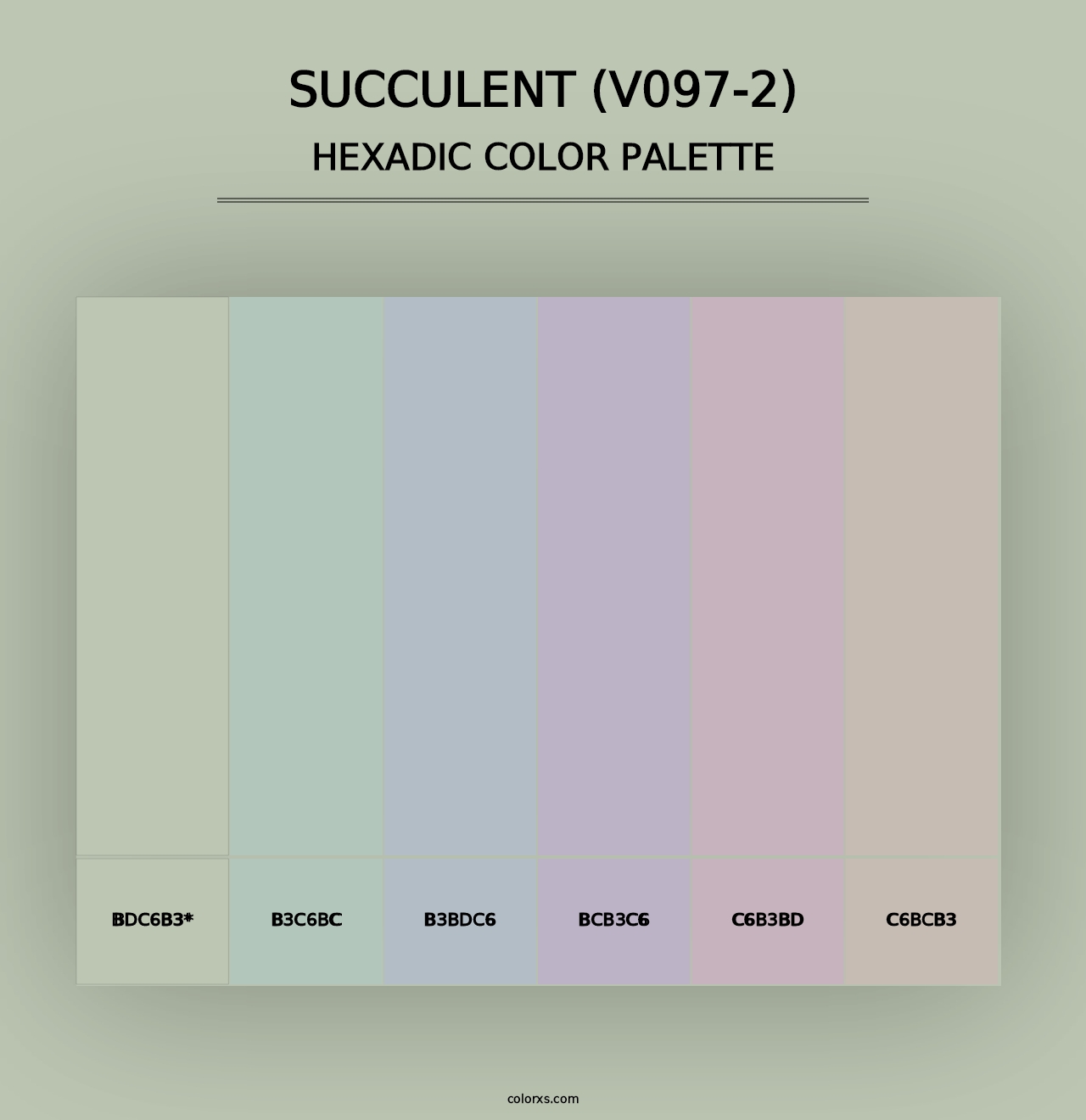 Succulent (V097-2) - Hexadic Color Palette