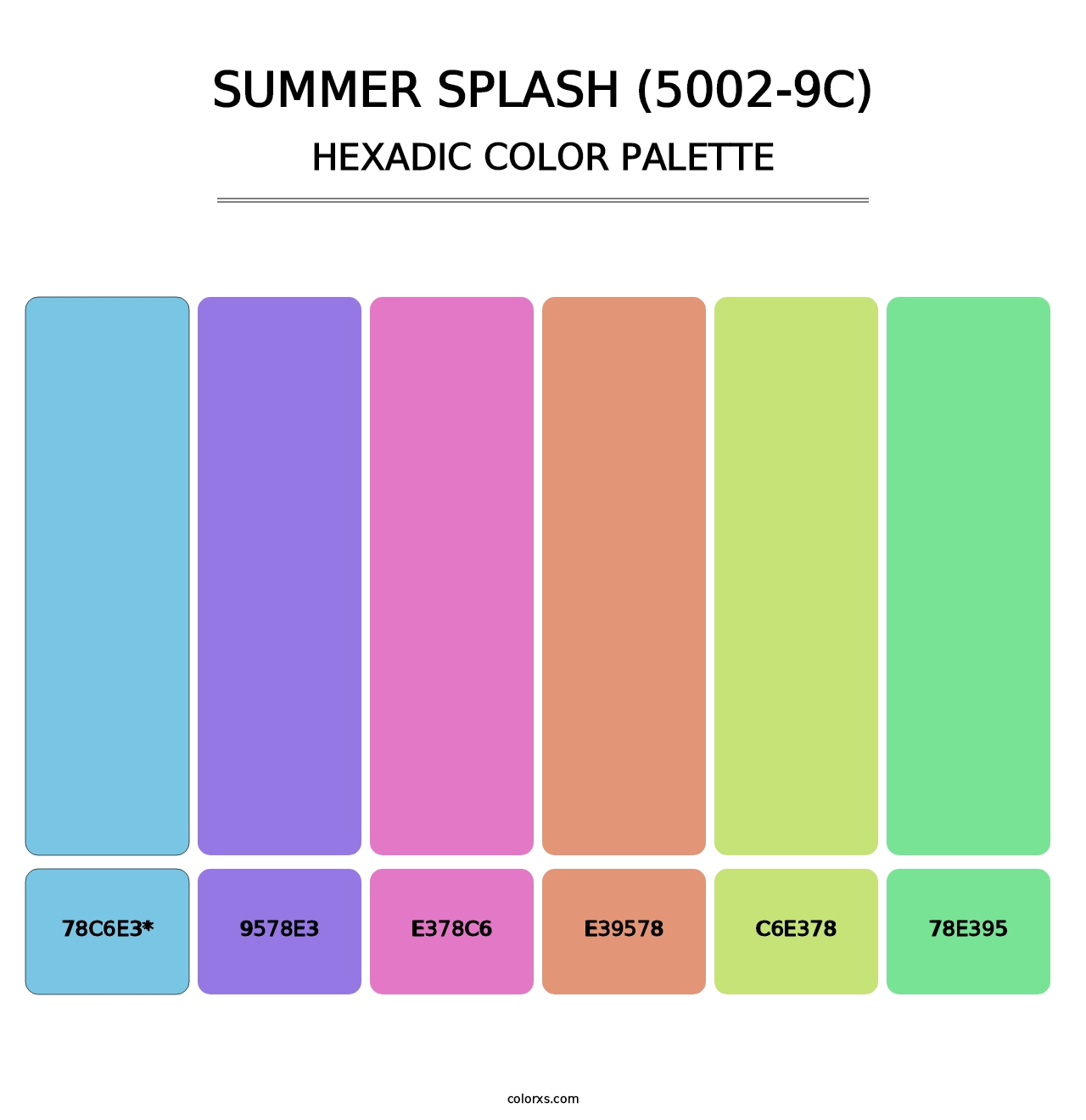 Summer Splash (5002-9C) - Hexadic Color Palette