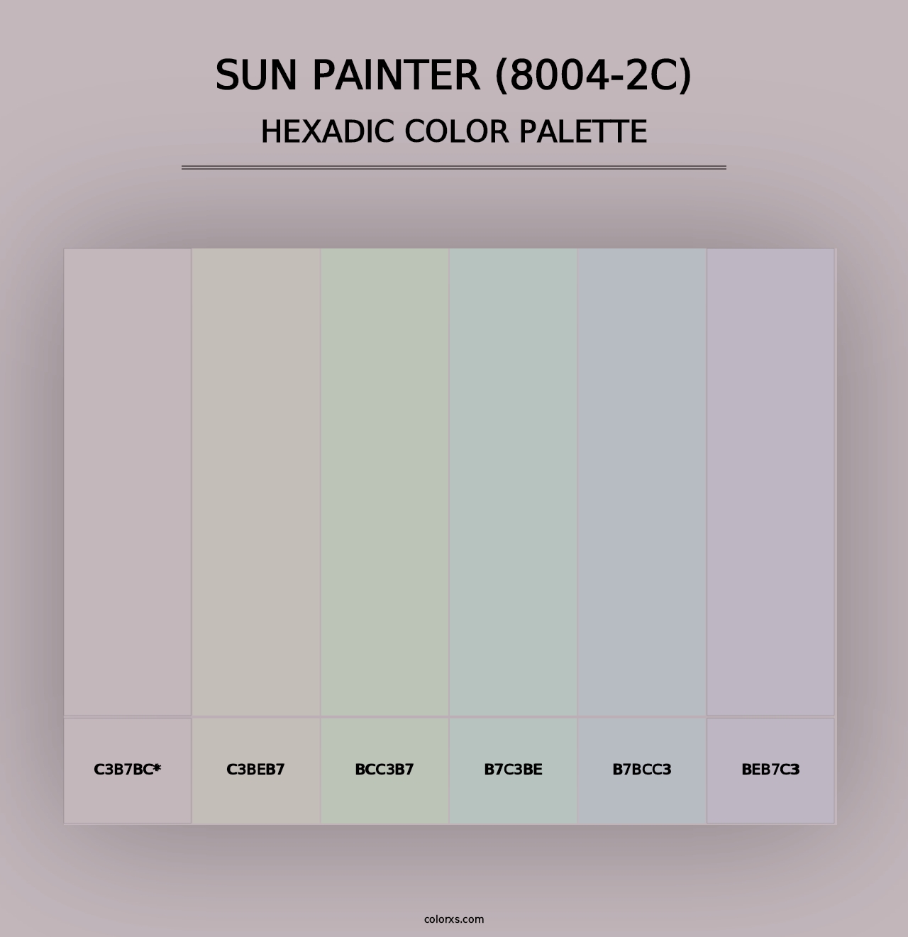 Sun Painter (8004-2C) - Hexadic Color Palette