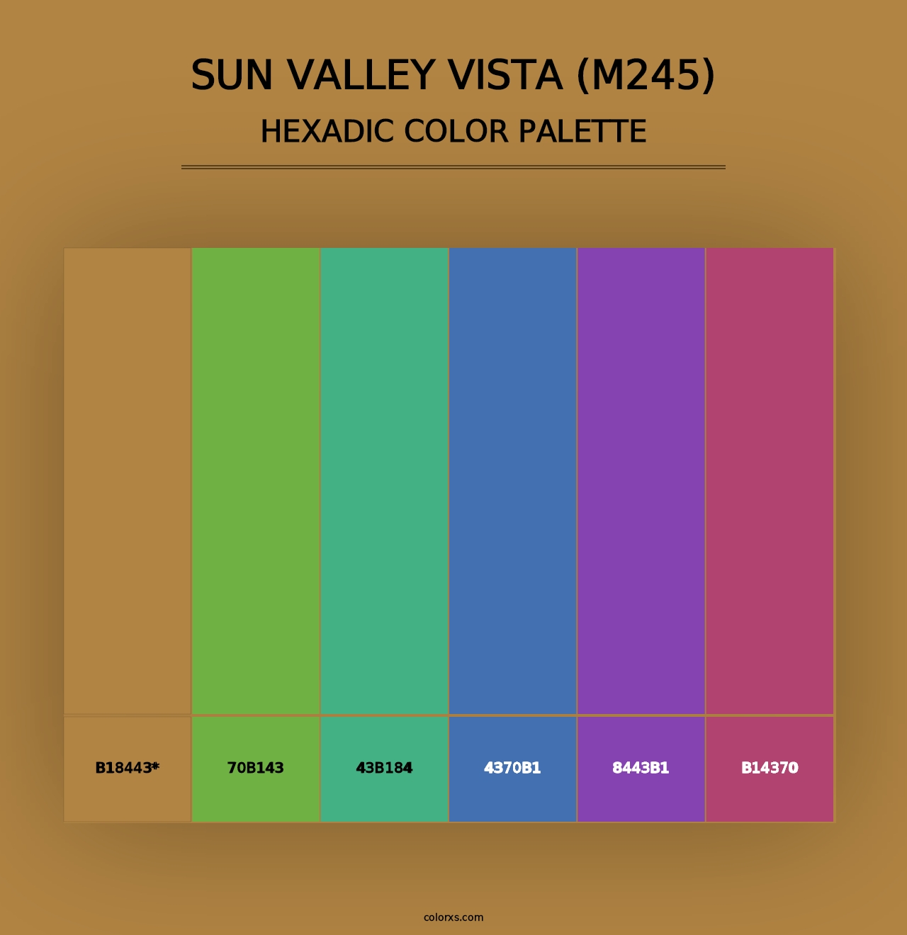 Sun Valley Vista (M245) - Hexadic Color Palette