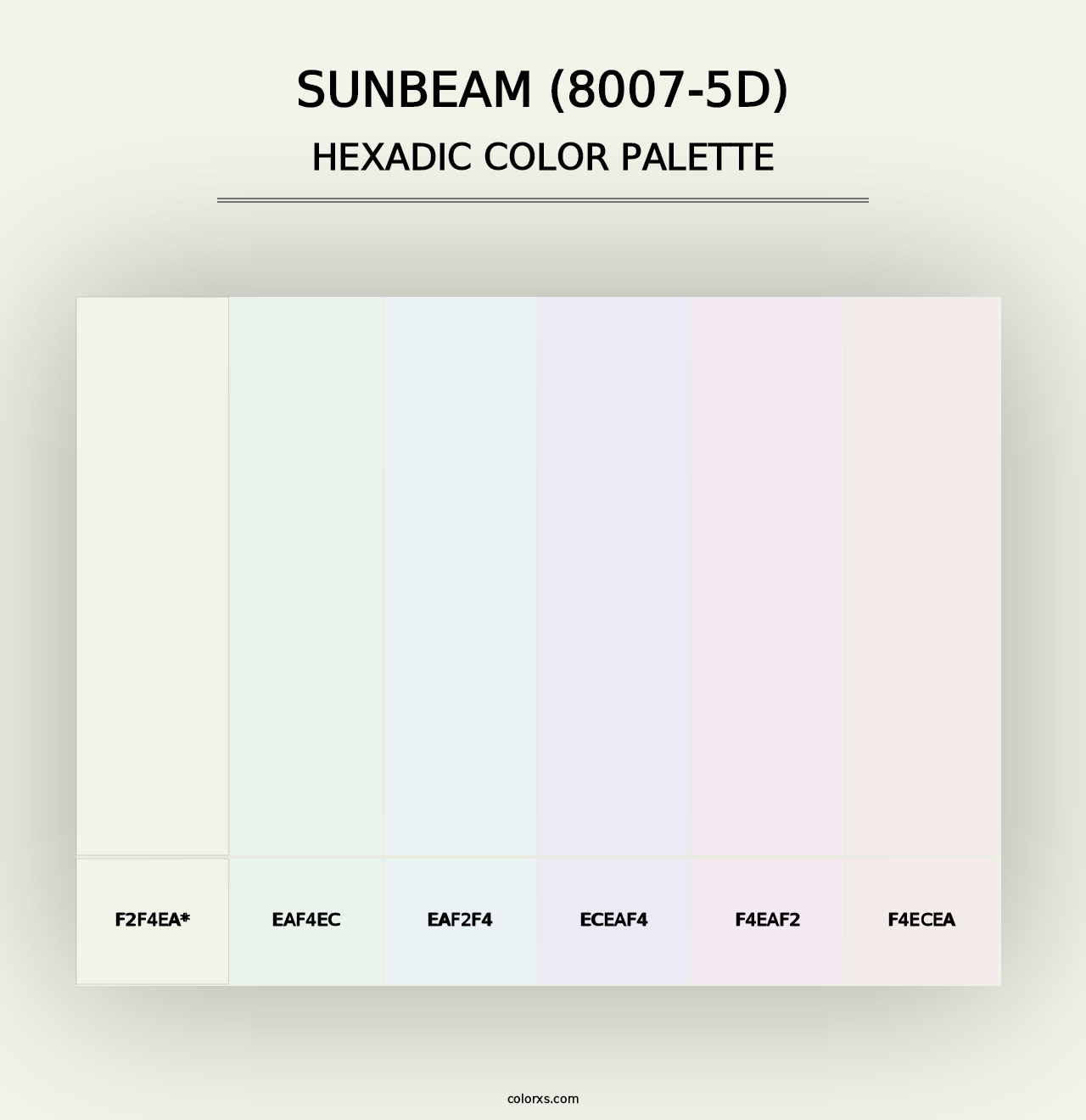 Sunbeam (8007-5D) - Hexadic Color Palette