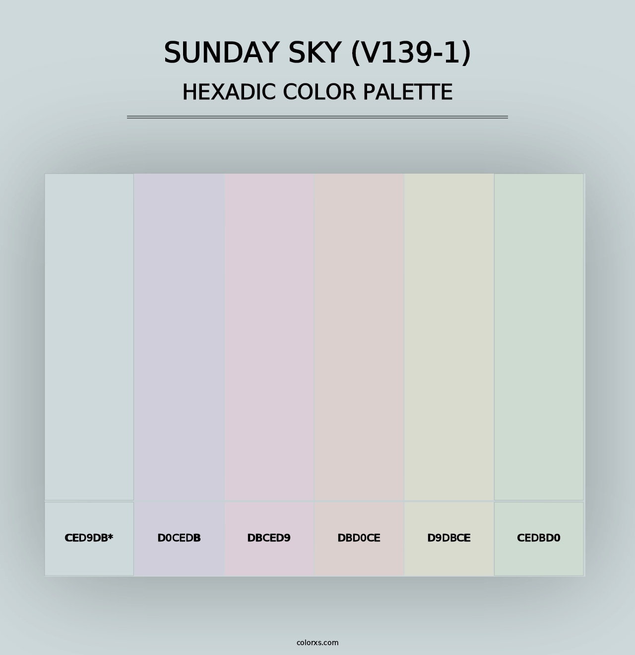 Sunday Sky (V139-1) - Hexadic Color Palette