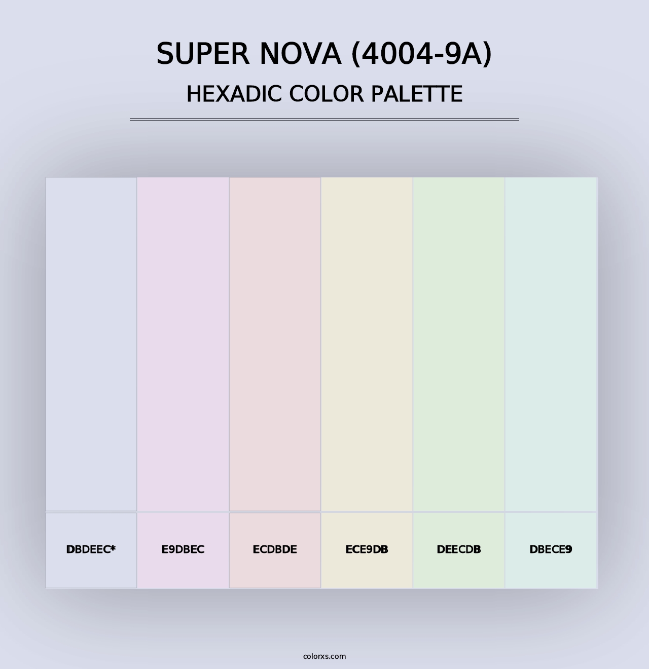 Super Nova (4004-9A) - Hexadic Color Palette