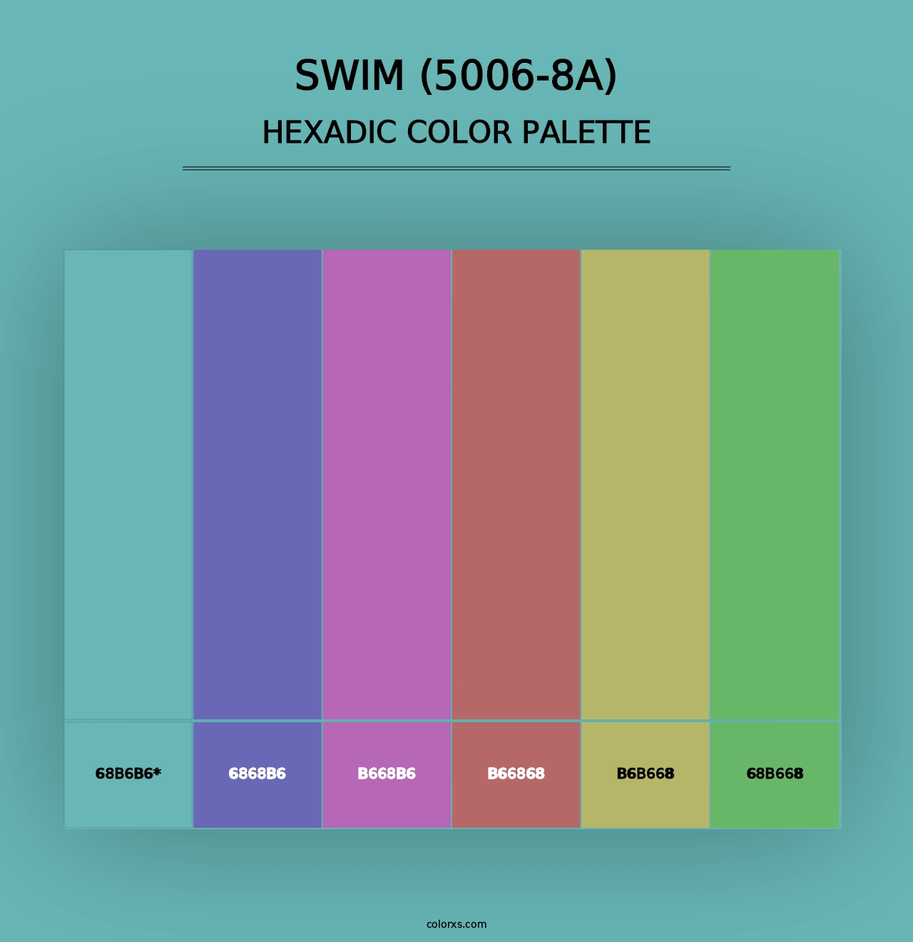 Swim (5006-8A) - Hexadic Color Palette