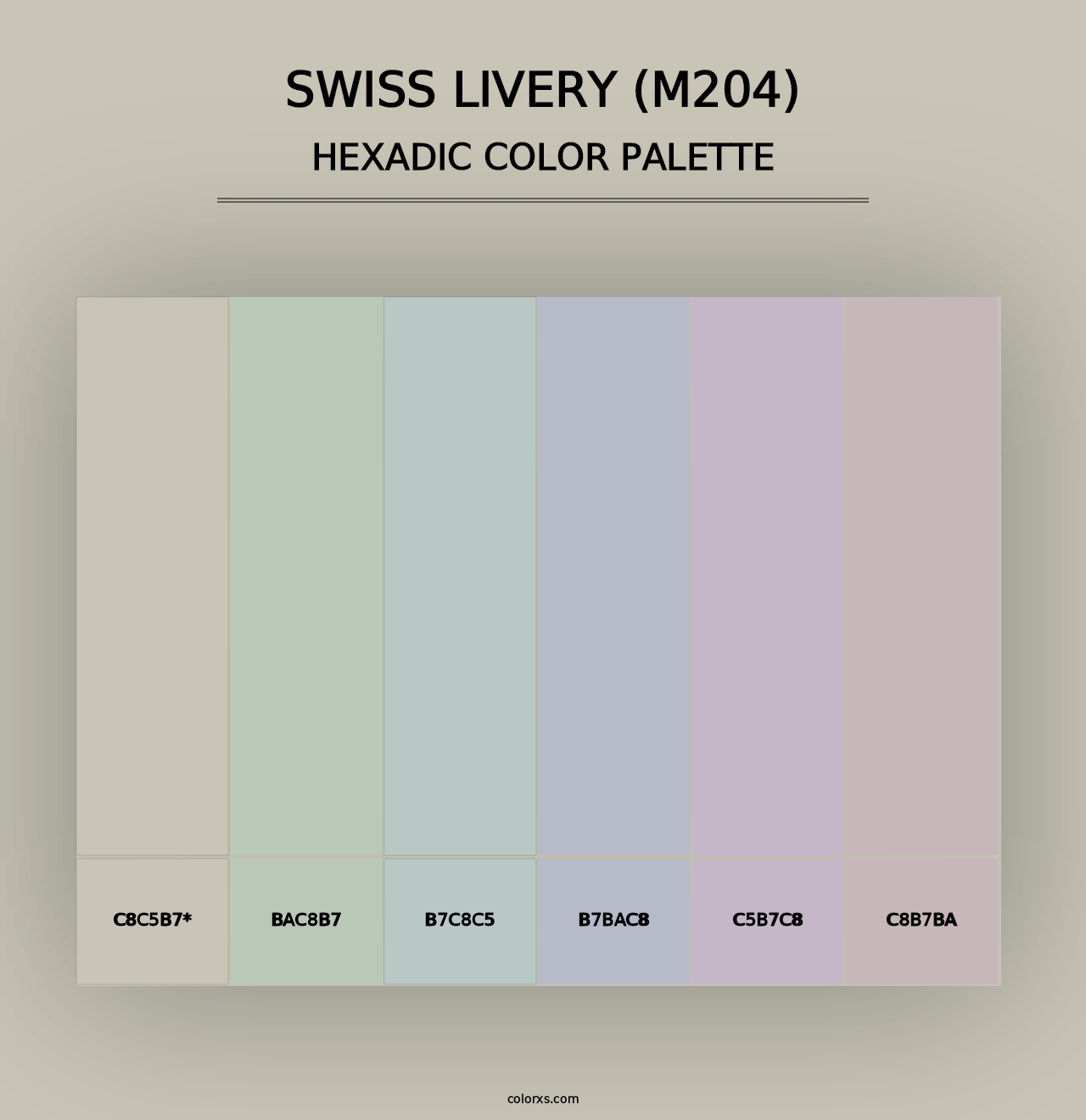 Swiss Livery (M204) - Hexadic Color Palette