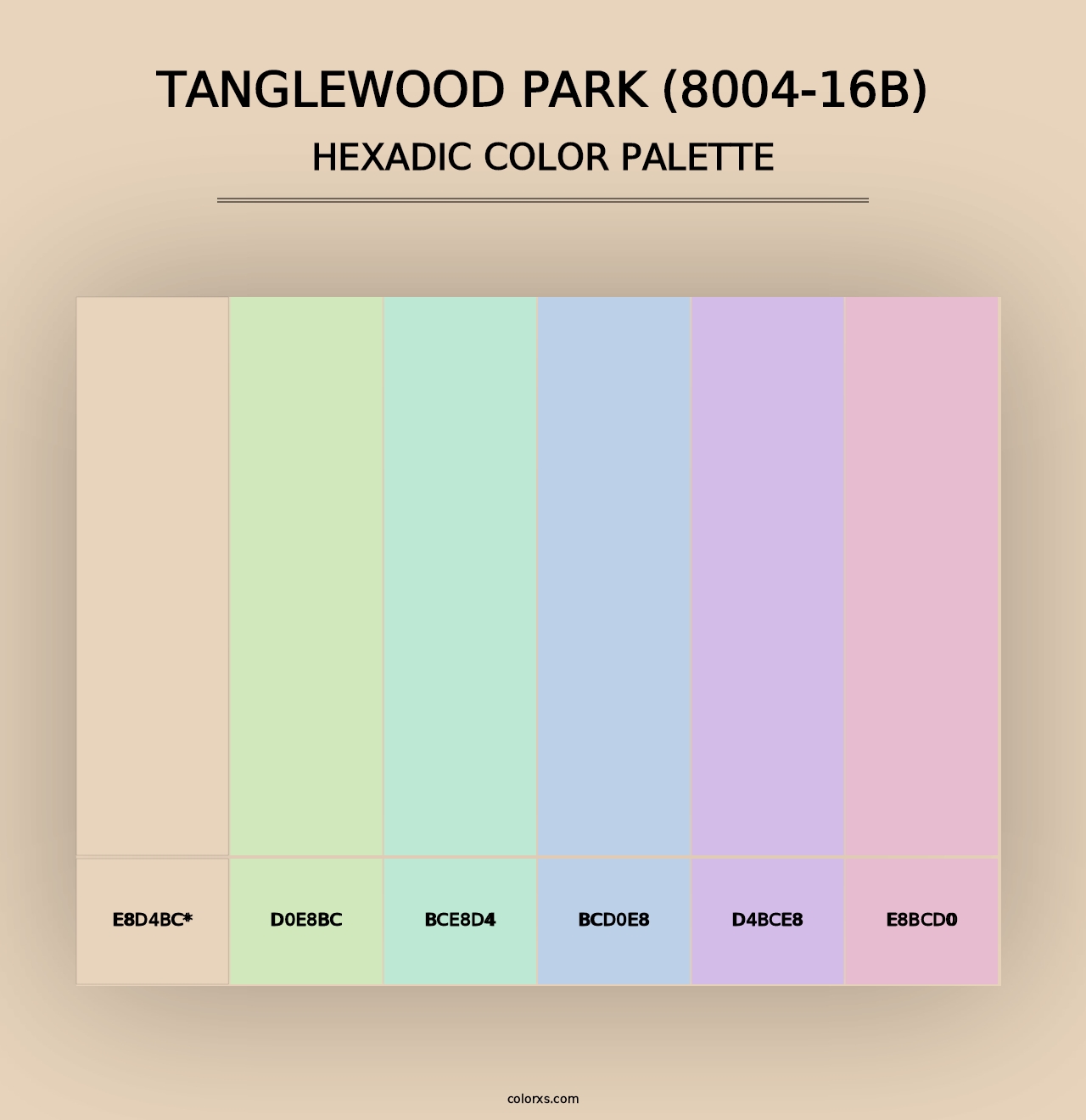 Tanglewood Park (8004-16B) - Hexadic Color Palette