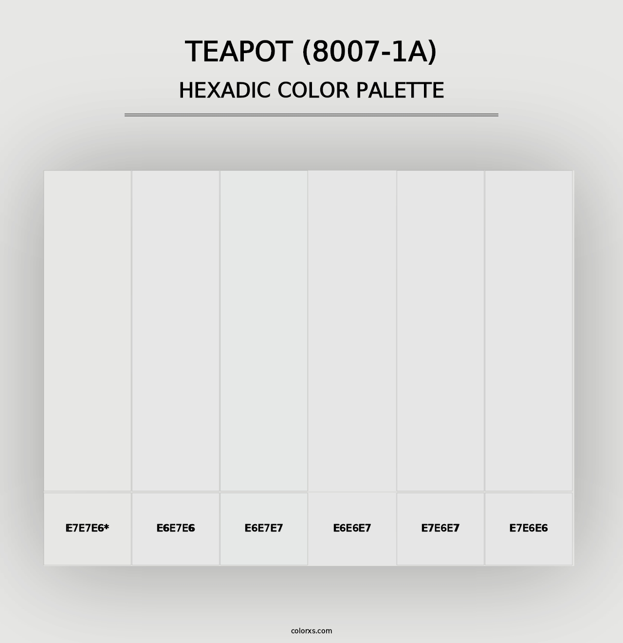 Teapot (8007-1A) - Hexadic Color Palette