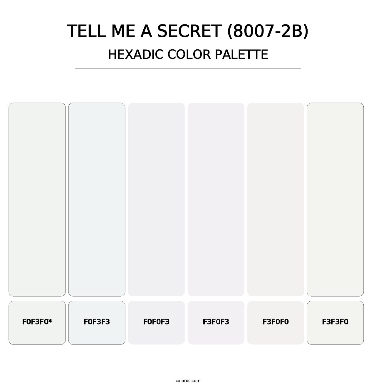 Tell Me a Secret (8007-2B) - Hexadic Color Palette