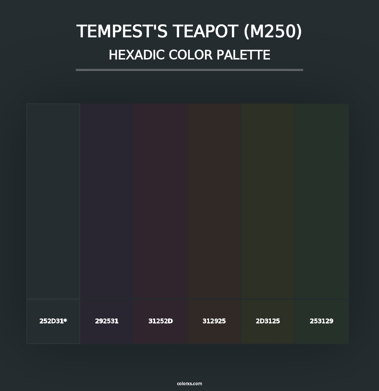 Tempest's Teapot (M250) - Hexadic Color Palette