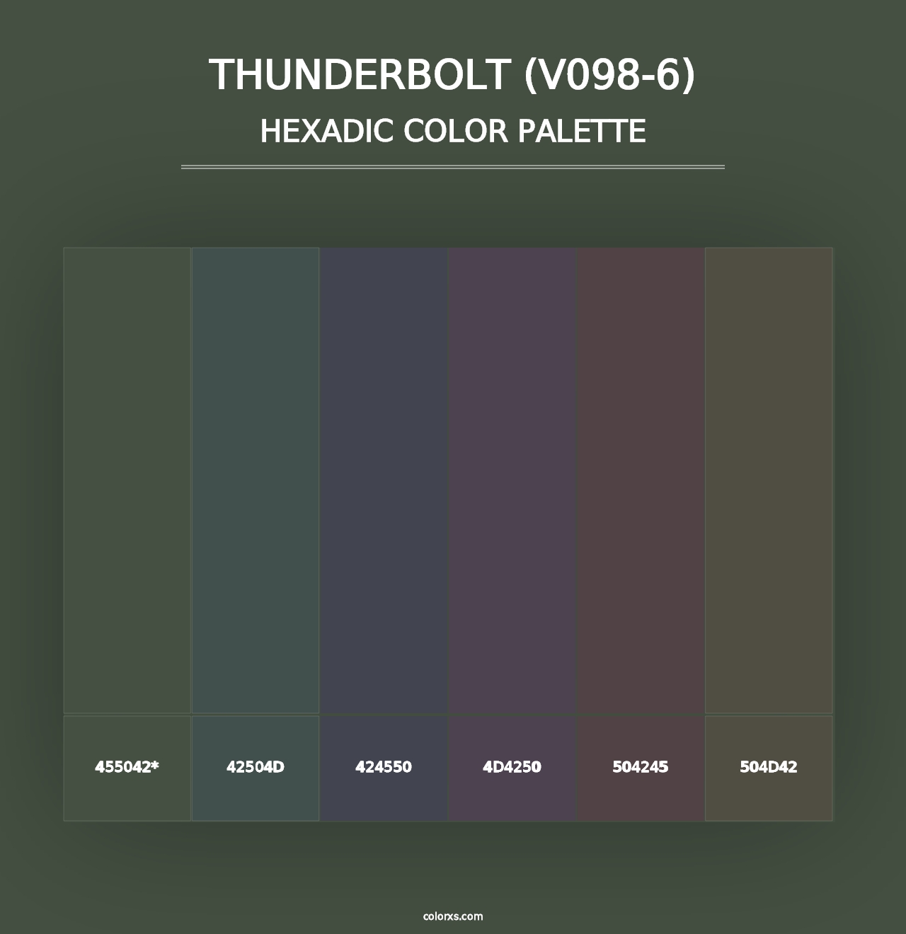 Thunderbolt (V098-6) - Hexadic Color Palette