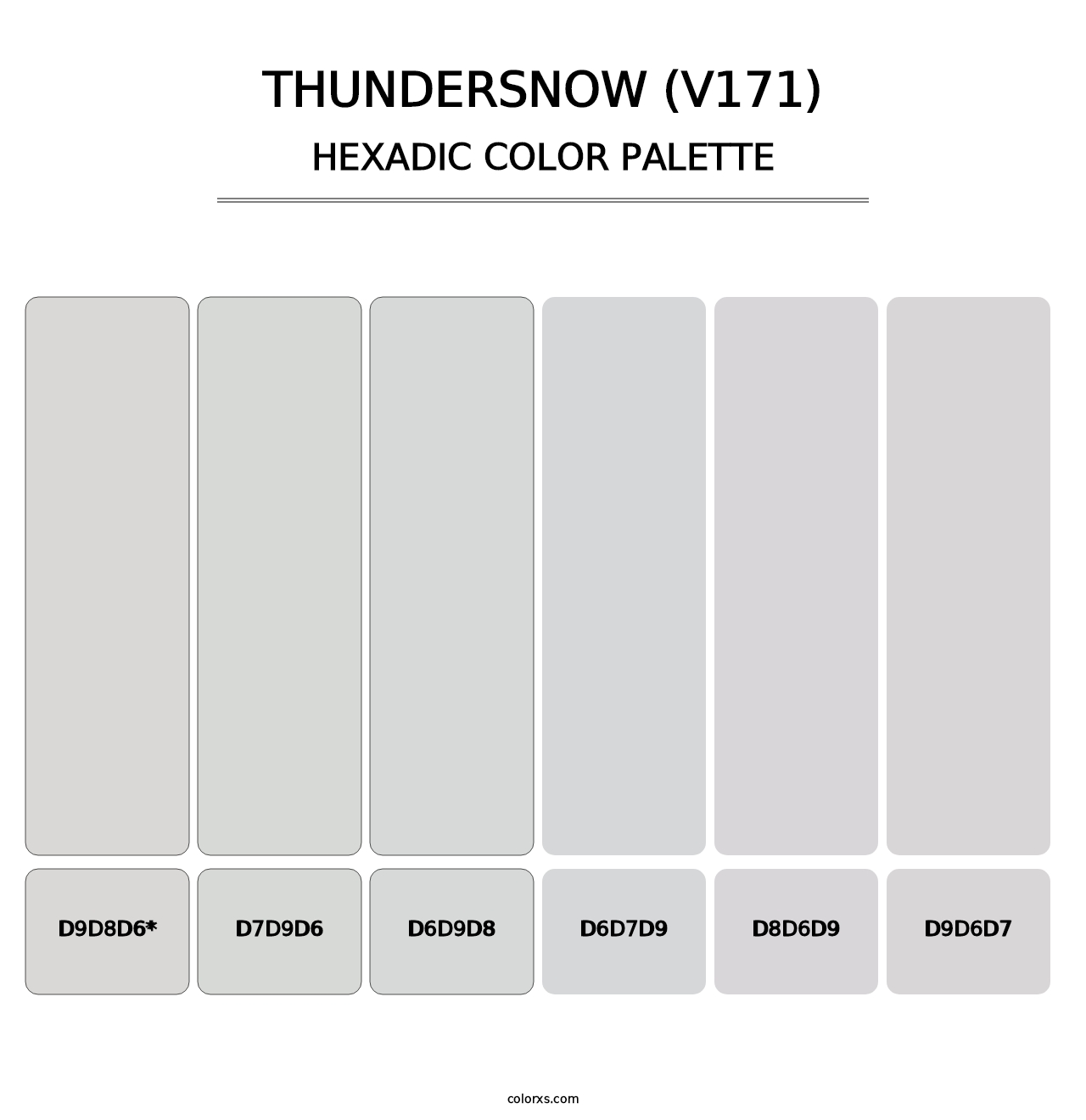 Thundersnow (V171) - Hexadic Color Palette