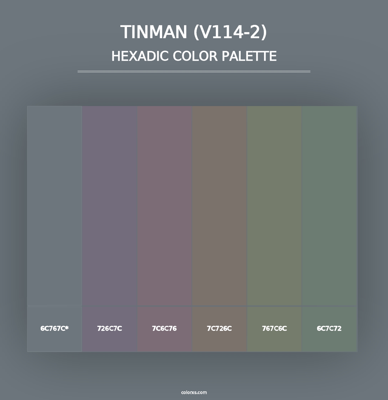 Tinman (V114-2) - Hexadic Color Palette