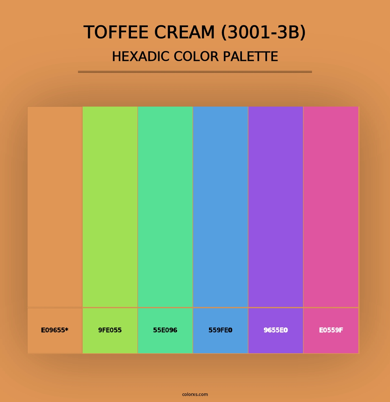 Toffee Cream (3001-3B) - Hexadic Color Palette