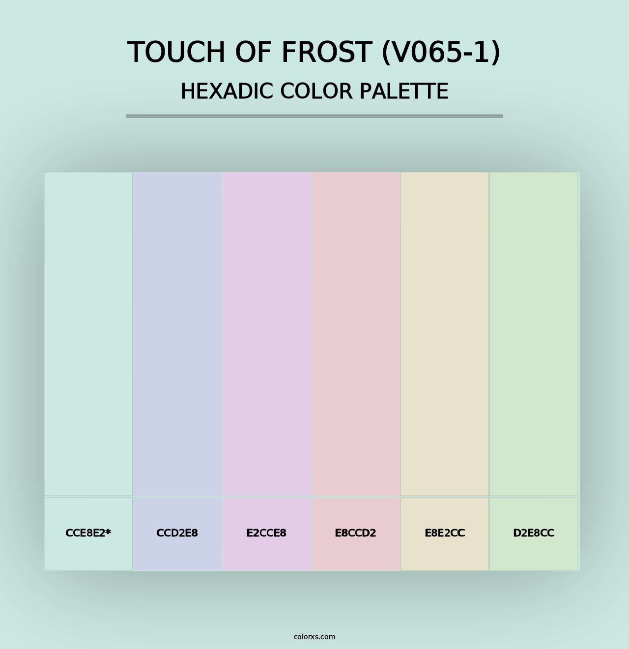 Touch of Frost (V065-1) - Hexadic Color Palette