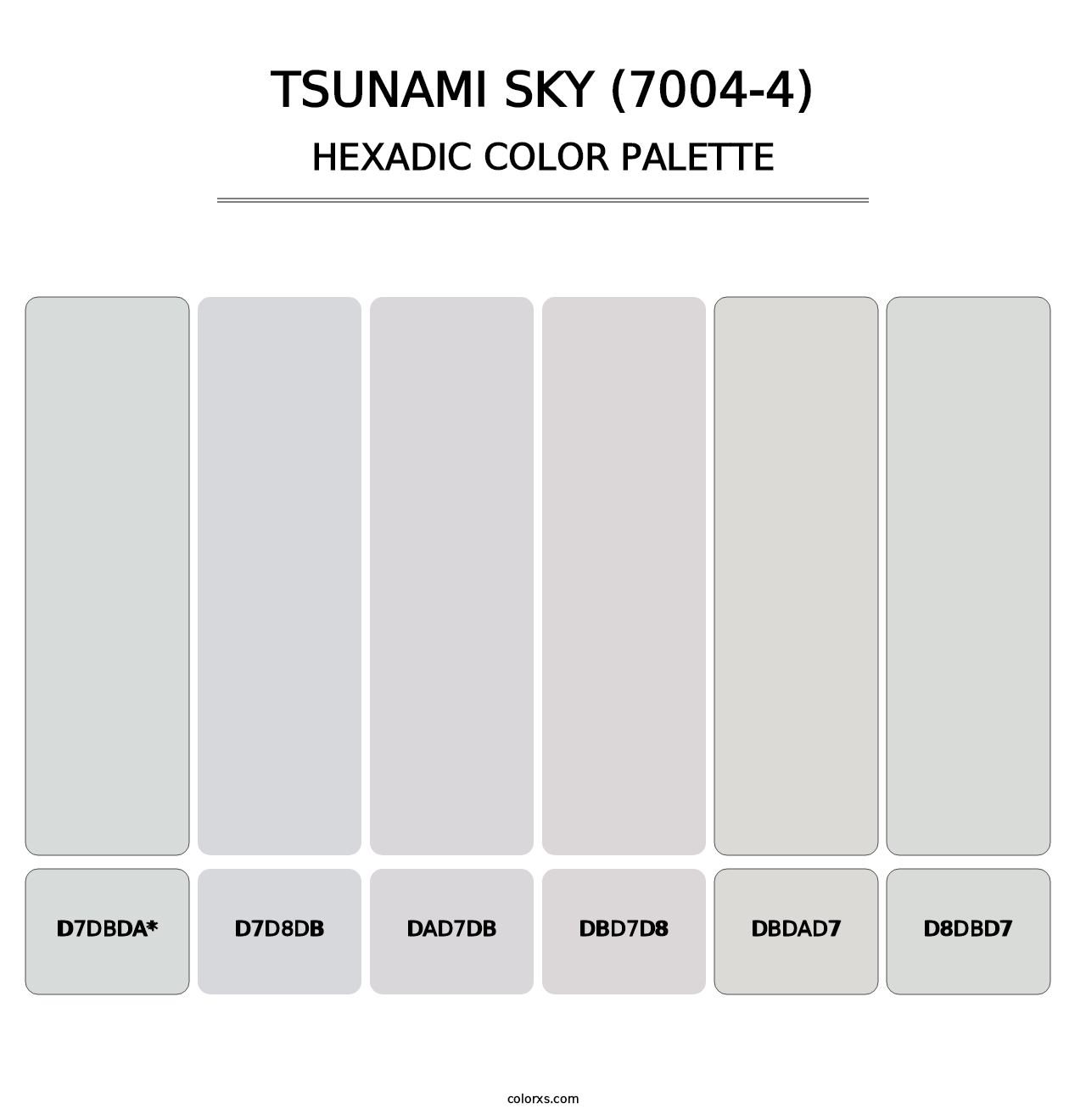 Tsunami Sky (7004-4) - Hexadic Color Palette