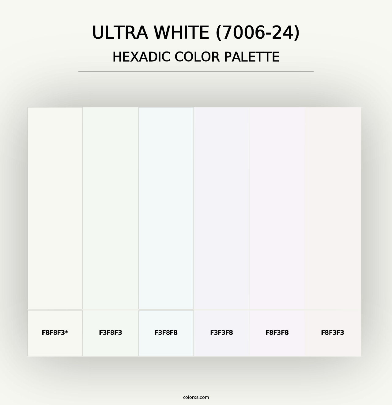 Ultra White (7006-24) - Hexadic Color Palette