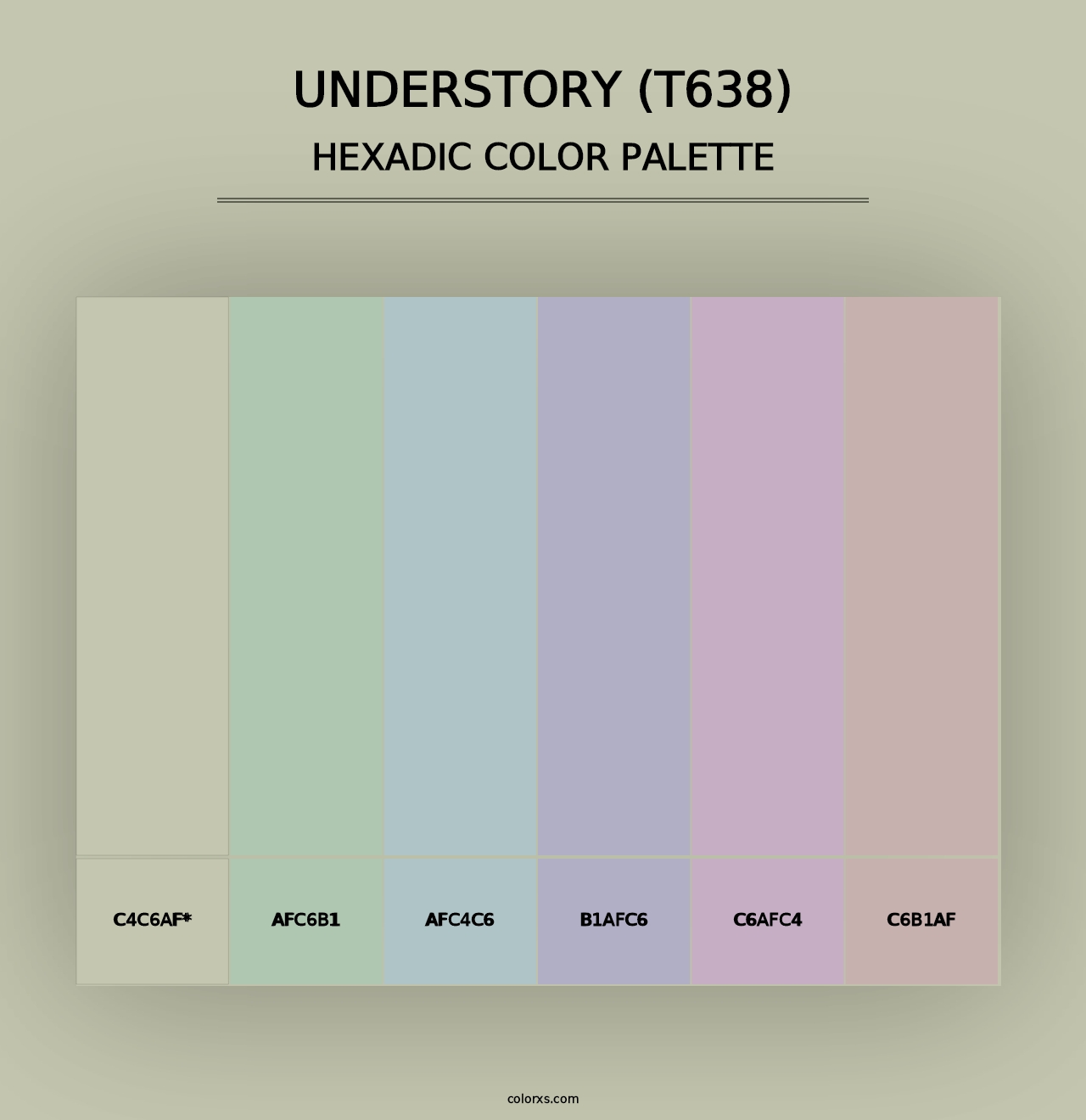 Understory (T638) - Hexadic Color Palette