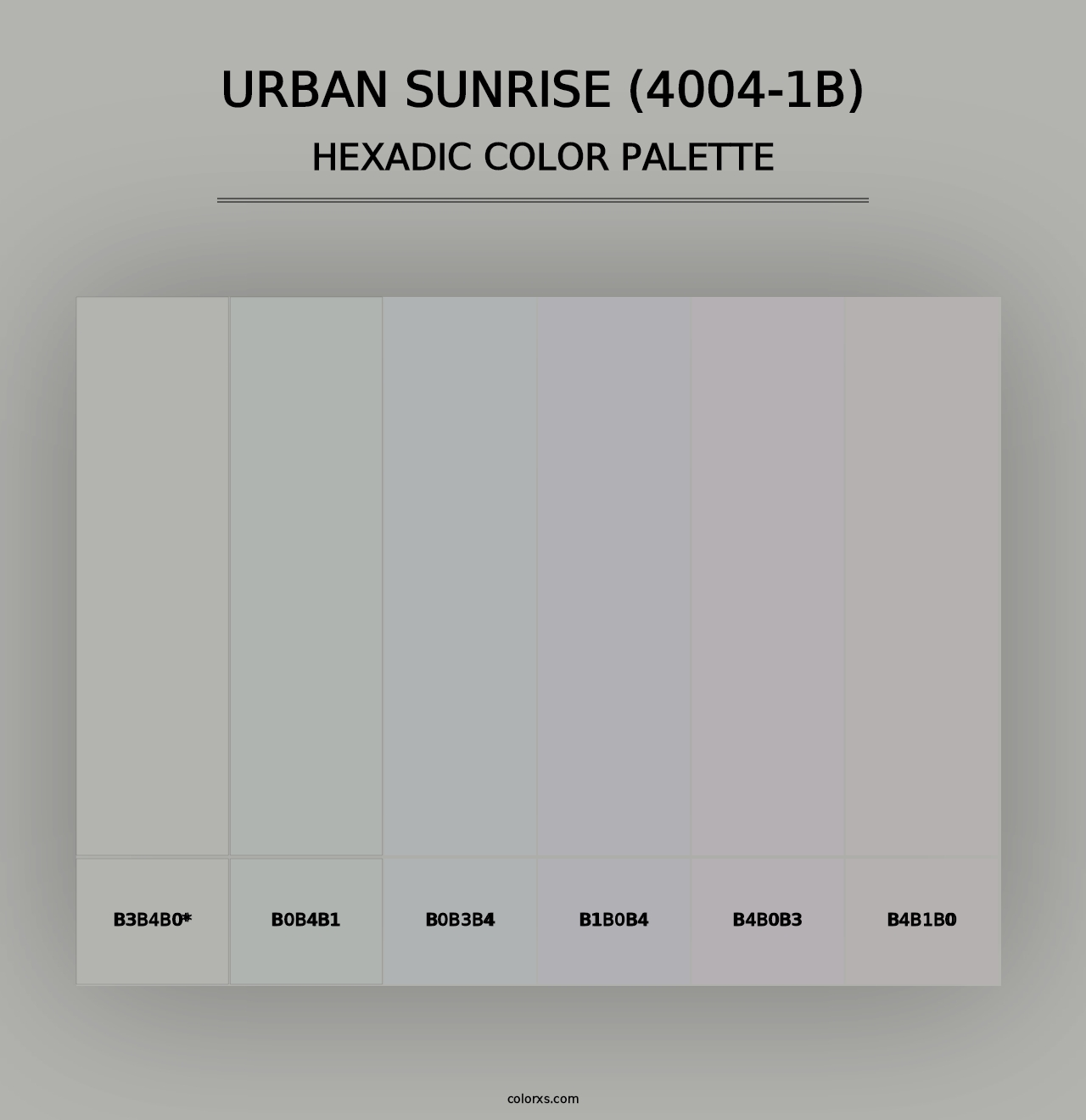 Urban Sunrise (4004-1B) - Hexadic Color Palette