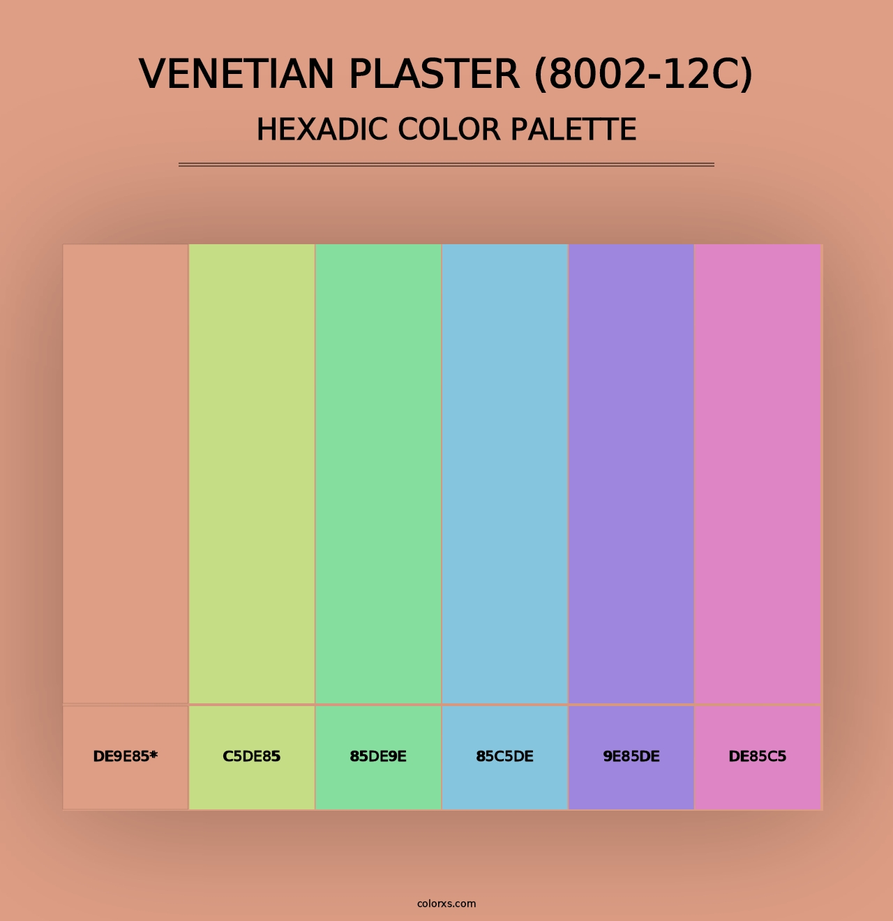 Venetian Plaster (8002-12C) - Hexadic Color Palette