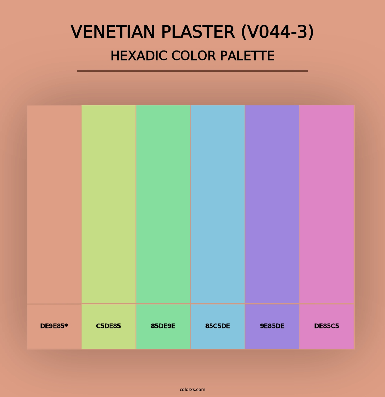 Venetian Plaster (V044-3) - Hexadic Color Palette