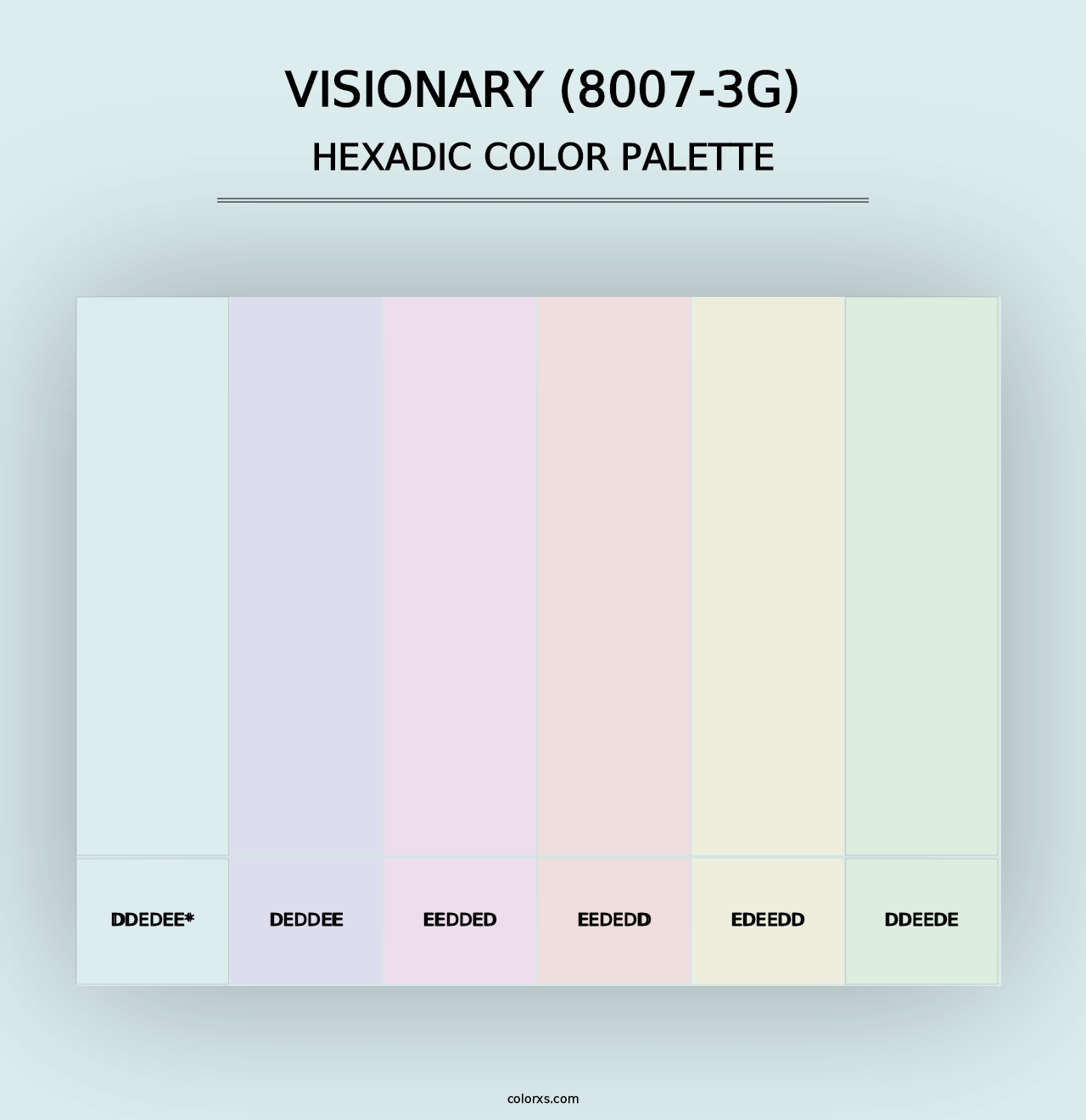 Visionary (8007-3G) - Hexadic Color Palette