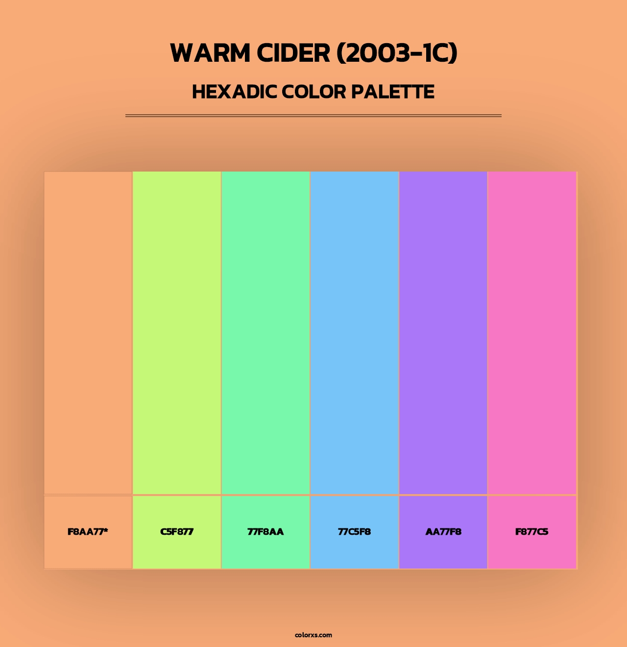 Warm Cider (2003-1C) - Hexadic Color Palette