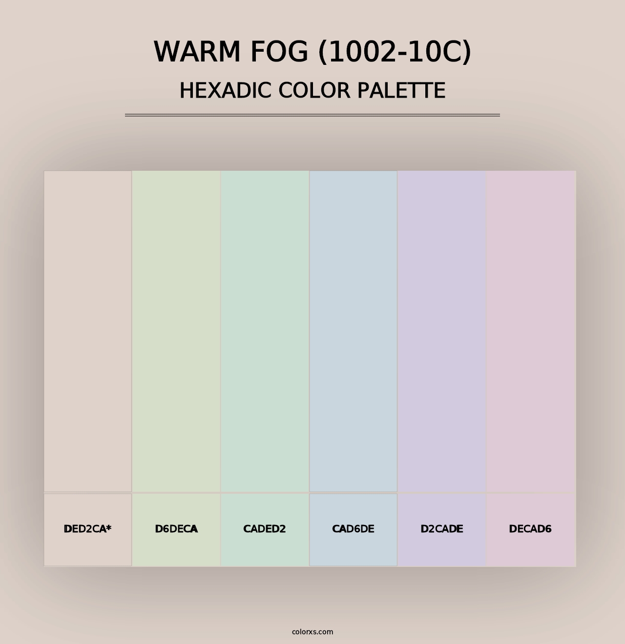 Warm Fog (1002-10C) - Hexadic Color Palette