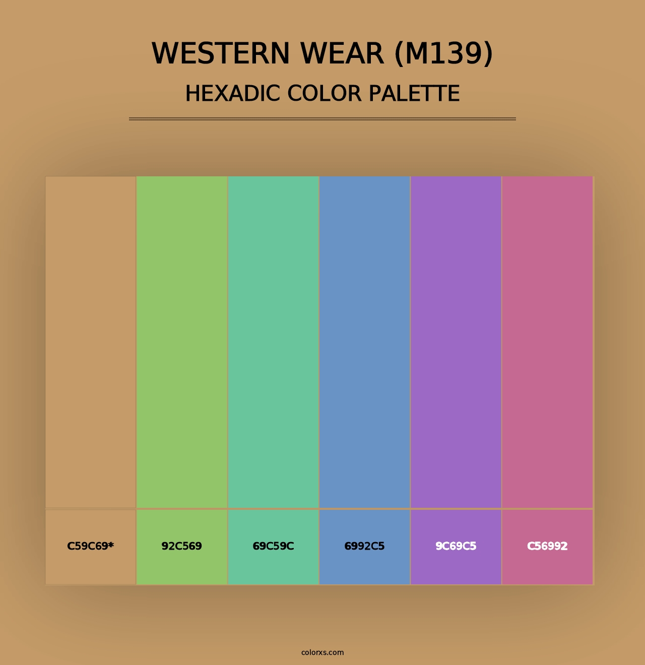 Western Wear (M139) - Hexadic Color Palette