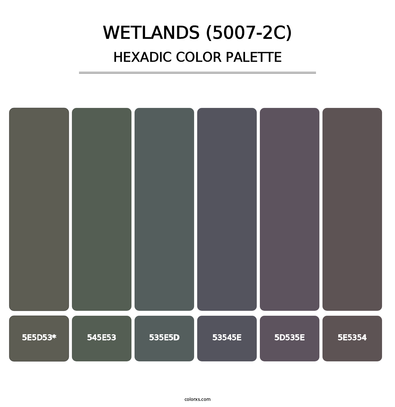 Wetlands (5007-2C) - Hexadic Color Palette