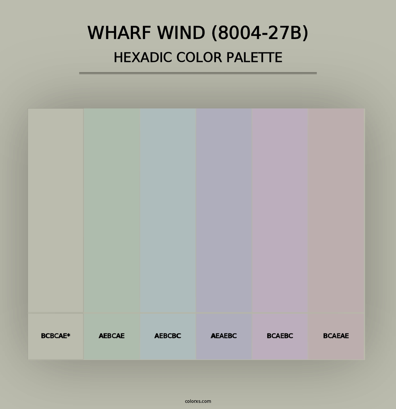 Wharf Wind (8004-27B) - Hexadic Color Palette