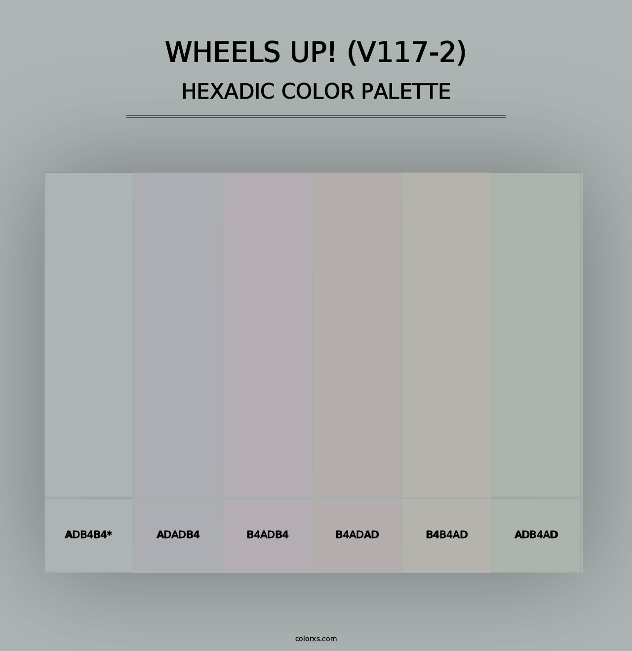 Wheels Up! (V117-2) - Hexadic Color Palette