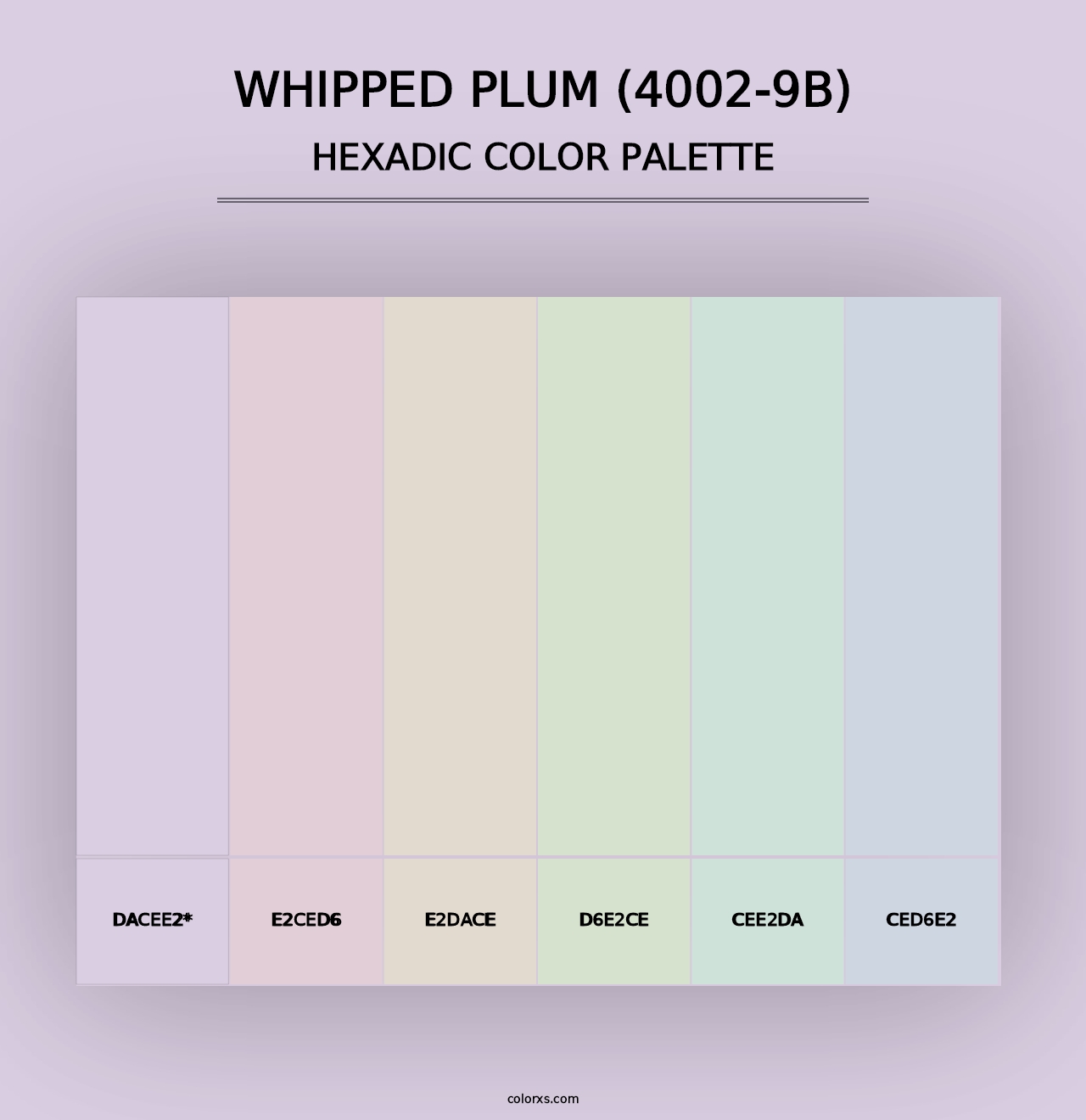 Whipped Plum (4002-9B) - Hexadic Color Palette