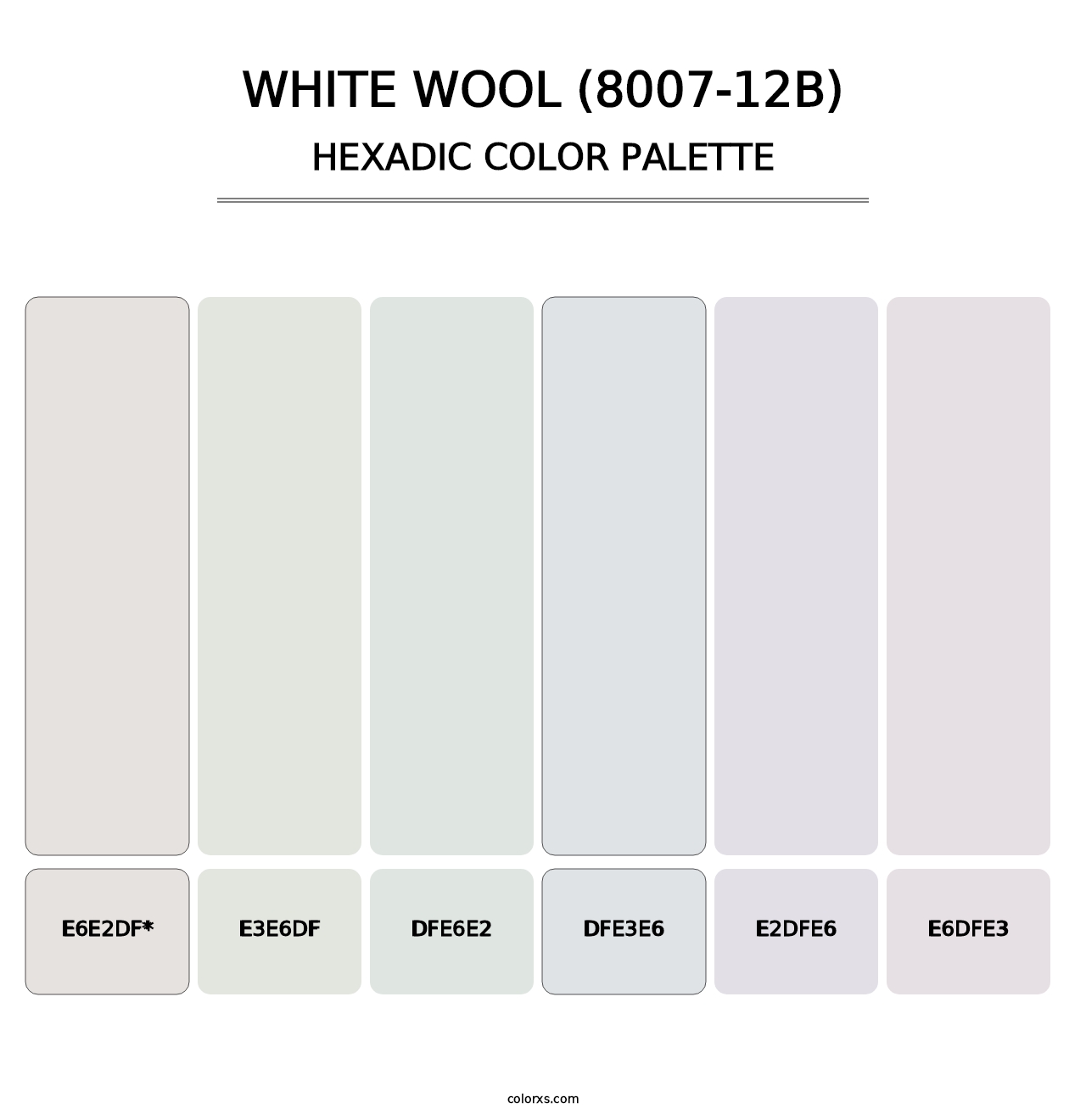 White Wool (8007-12B) - Hexadic Color Palette