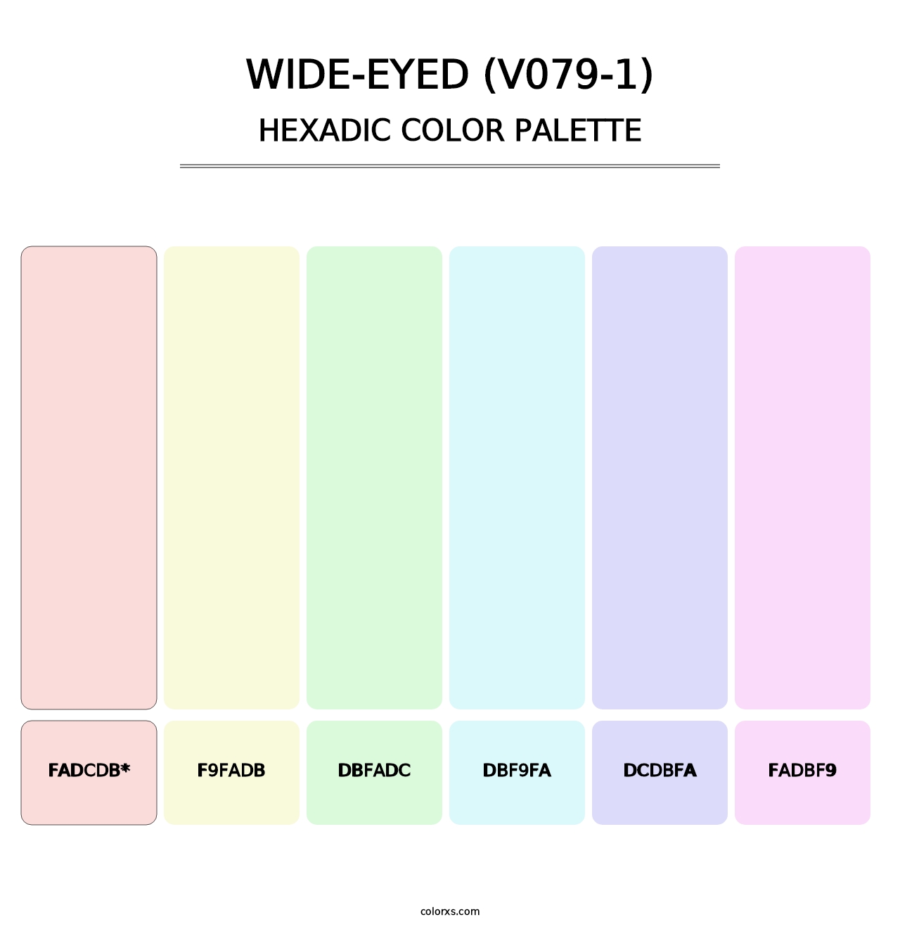 Wide-Eyed (V079-1) - Hexadic Color Palette