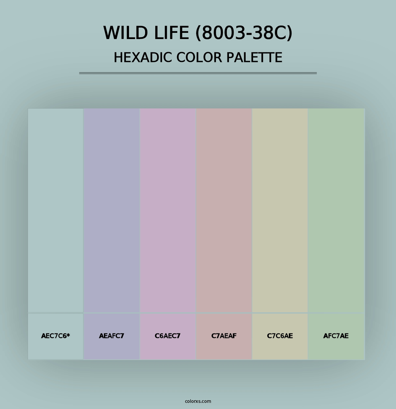 Wild Life (8003-38C) - Hexadic Color Palette